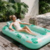 SLOOSH Inflatable Tanning Pool Lounger Float, Cyan Pink L, 70