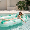 SLOOSH Inflatable Tanning Pool Lounger Float, Cyan Pink L, 70