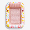 SLOOSH Inflatable Tanning Pool Lounger Float, Pink Doodle, 70