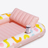 SLOOSH Inflatable Tanning Pool Lounger Float, Pink Doodle, 70