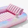 SLOOSH Inflatable Tanning Pool Lounger Float, Purple Chase Flower Bloom State, 70
