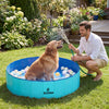 SLOOSH Foldable Dog Kiddie Pool - Portable Hard Plastic Doggie Swimming Pool