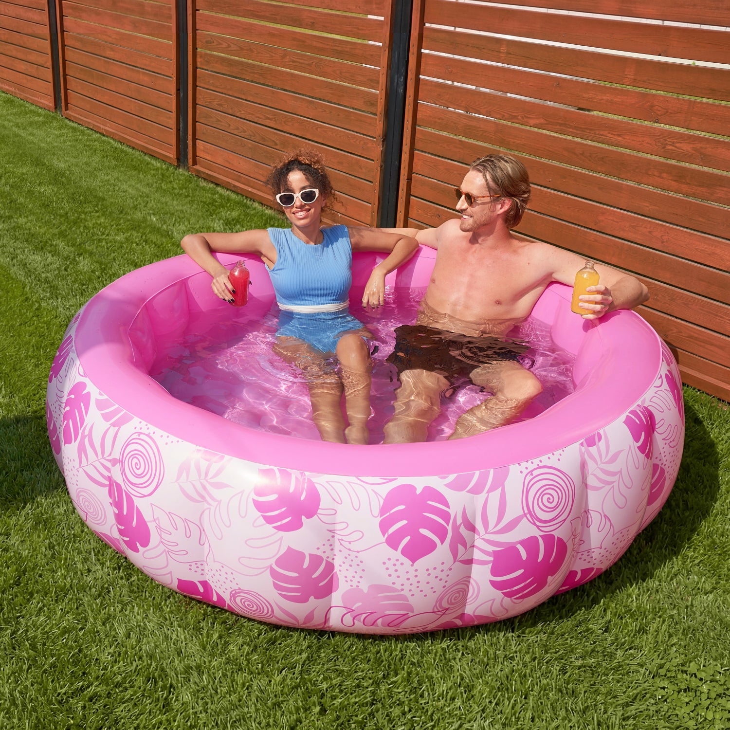 SLOOSH Inflatable Round Swimming Pool for Family, 5.5' x 20"