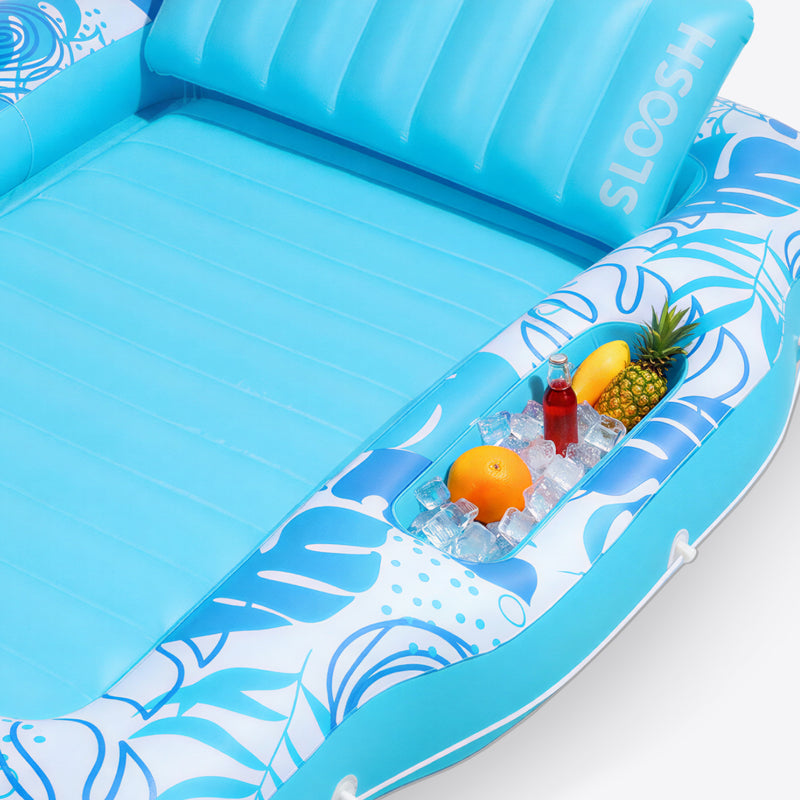 SLOOSH Tropical Leaves Suntan with Cooler