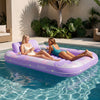 SLOOSH Tropical Inflatable Tanning Pool, Aqua Blue Tropical, 85