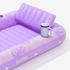 SLOOSH Tropical Inflatable Tanning Pool, Purple Tropical, 85