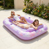 SLOOSH Tropical Inflatable Tanning Pool, Purple Tropical, 85