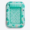 SLOOSH Tropical Inflatable Tanning Pool, AquaBlue Tropical, 85