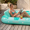 SLOOSH Tropical Inflatable Tanning Pool, AquaBlue Tropical, 85