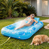 SLOOSH Inflatable Tanning Pool with Mist, Blue Tropical