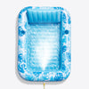 SLOOSH Inflatable Tanning Pool with Mist, 70“ Blue Tropical