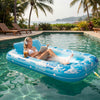 SLOOSH Inflatable Tanning Pool with Mist, Blue Tropical