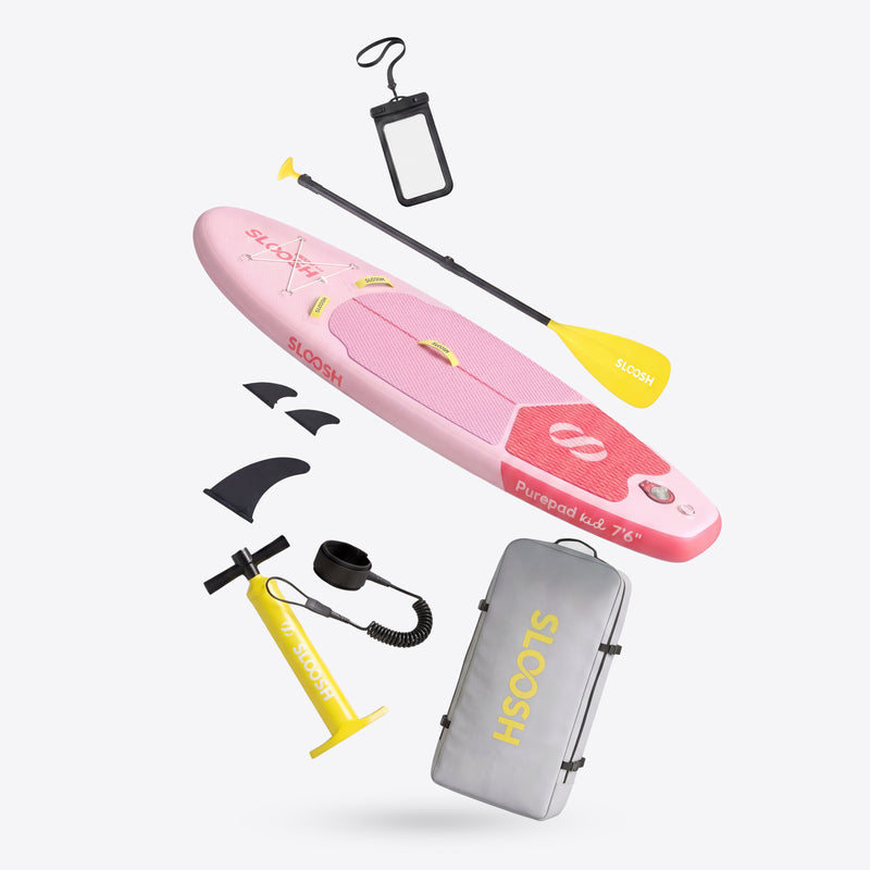 SLOOSH PurePad Kid All-around Inflatable Stand Up Paddle Board 7'6