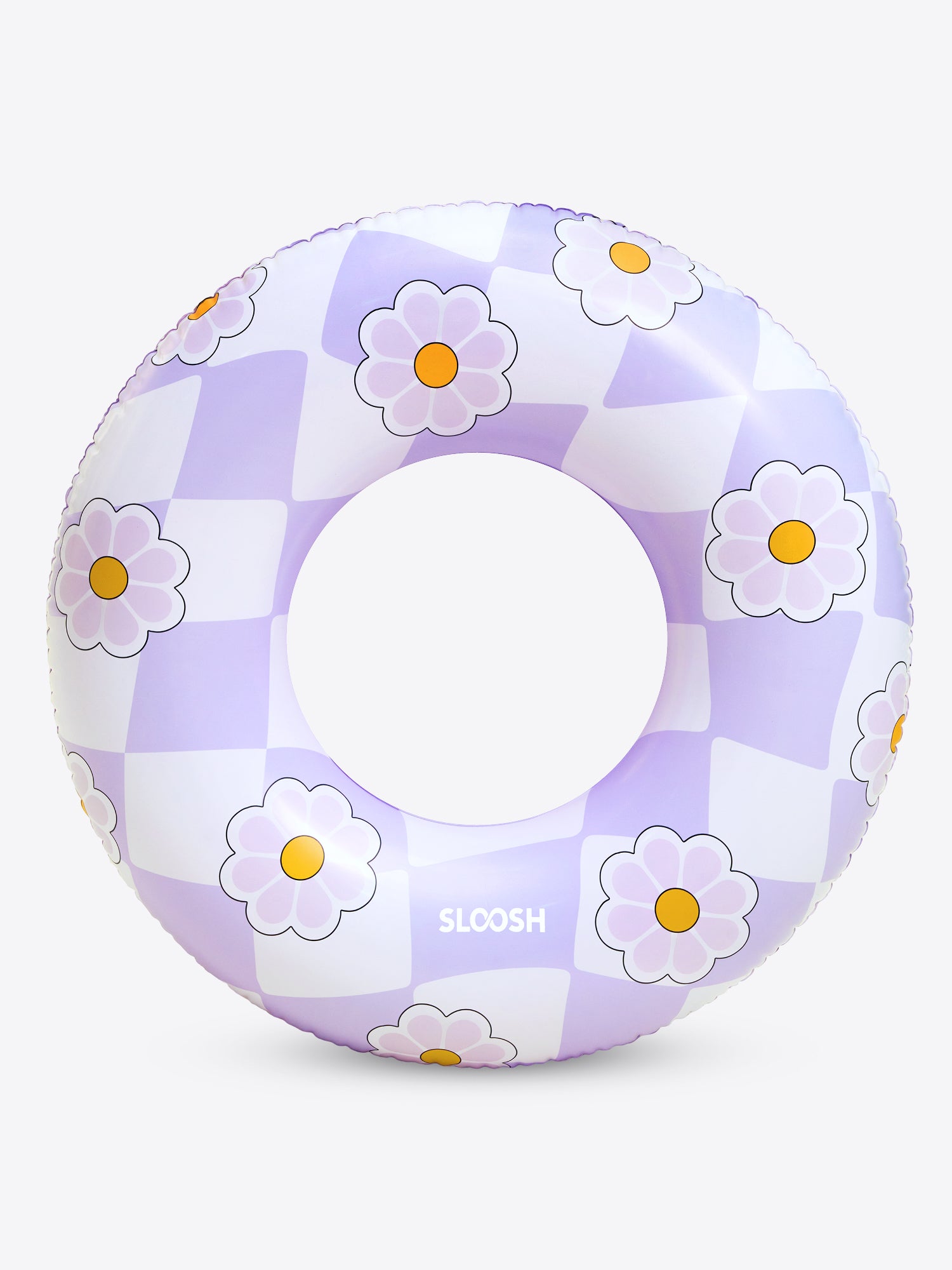 SLOOSH Inflatable Swim Ring, Purple Chase Flower-Bloom State