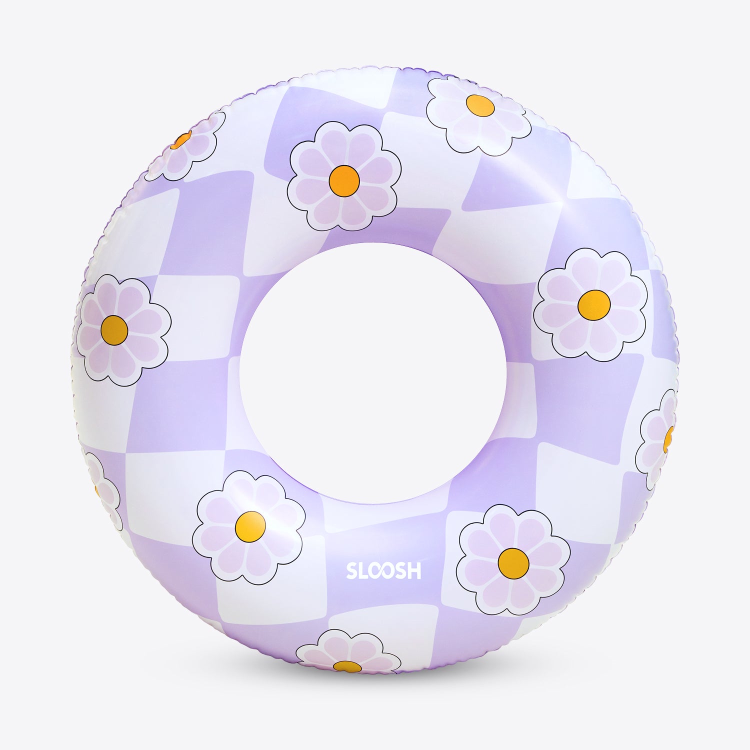 SLOOSH Inflatable Swim Ring, Purple Chase Flower-Bloom State