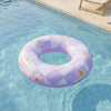 SLOOSH Inflatable Swim Ring, Purple Chase Flower-Bloom State