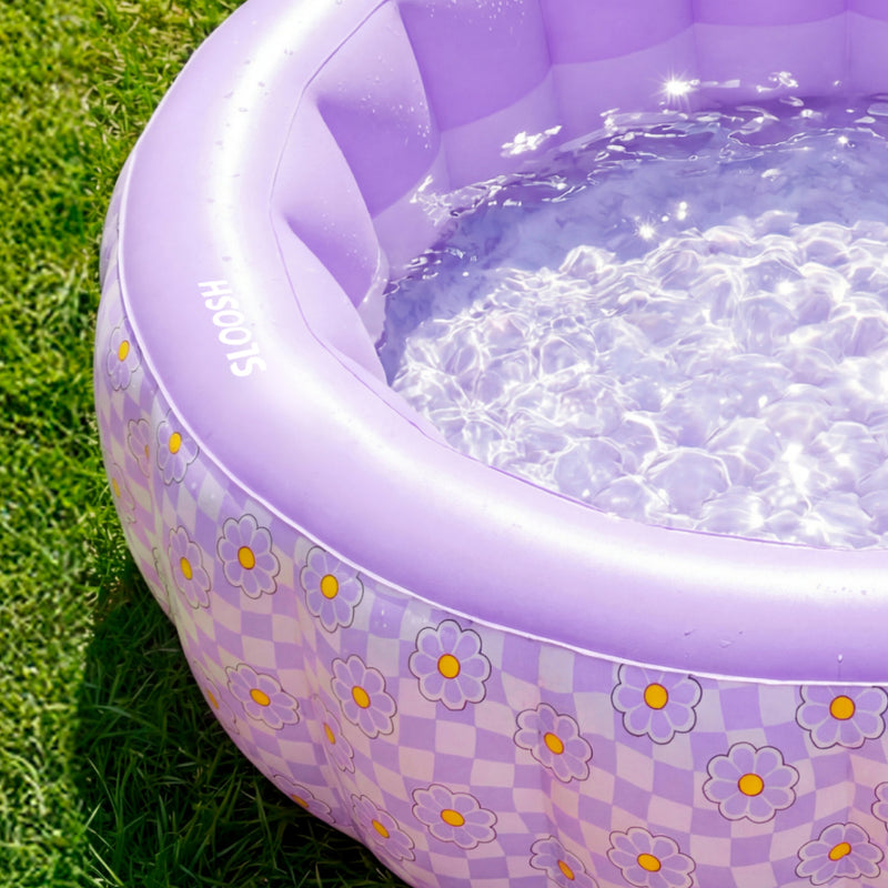 SLOOSH Inflatable Pool, Purple Chase Flower Bloom State