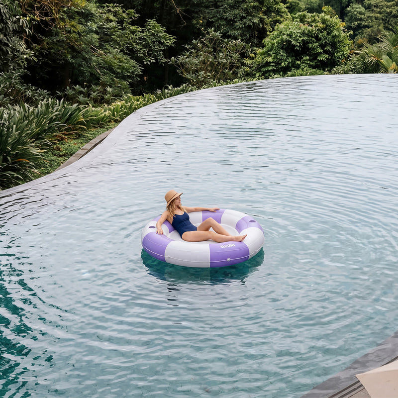 SLOOSH Inflatable Water Hammock, Purple Chase Flower-Bloom State