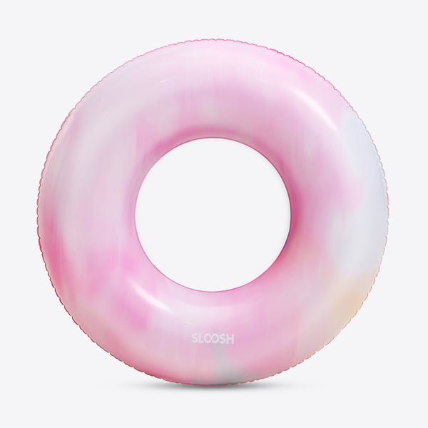 SLOOSH Inflatable Swim Ring, Pink Tie-dye Bliss State