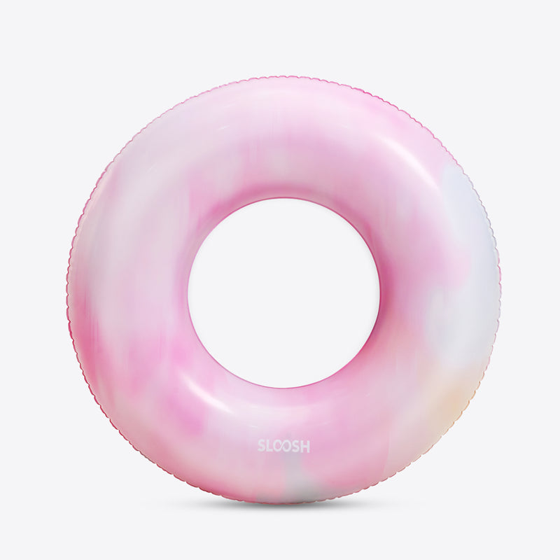 SLOOSH Inflatable Swim Ring, Purple Chase Flower-Bloom State