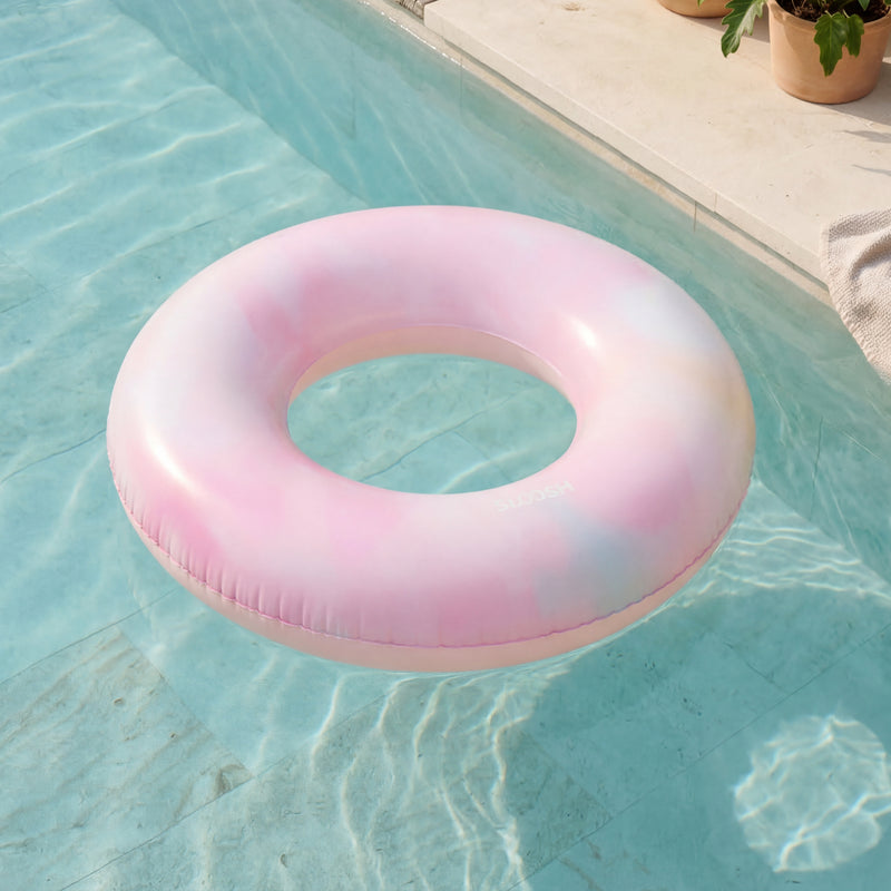 SLOOSH Inflatable Swim Ring, Purple Chase Flower-Bloom State