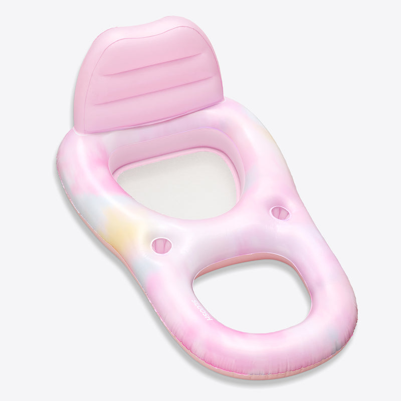 SLOOSH Inflatable Water Lounger, Purple Chase Flower-Bloom State