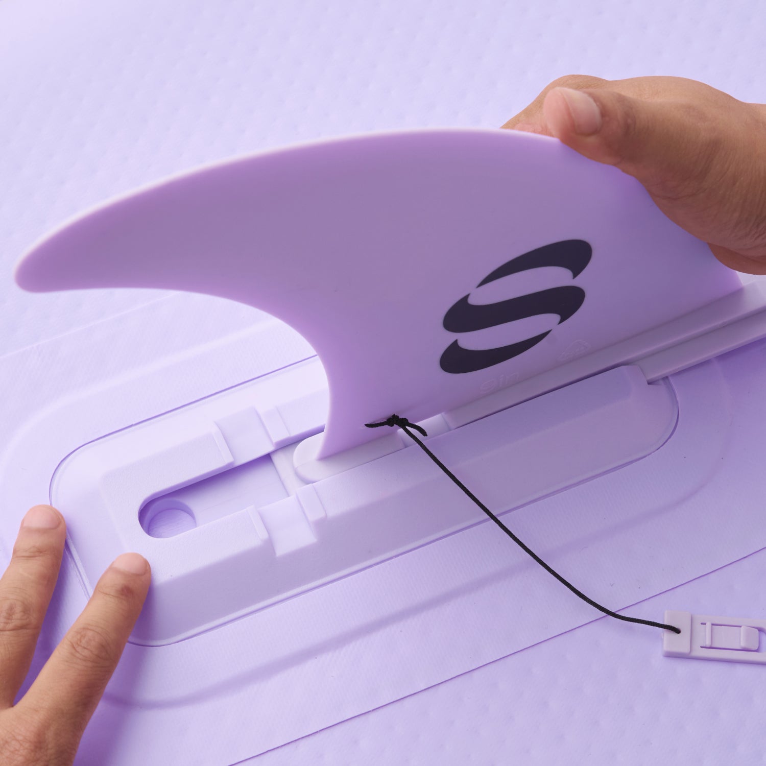 SLOOSH Set of Fins of Inflatable SUP, Purple Chase Flower