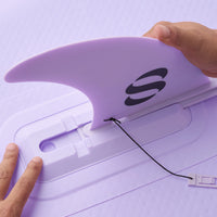 SLOOSH Set of Fins of Inflatable SUP, Purple Chase Flower