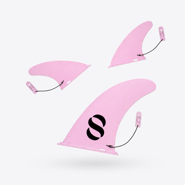 SLOOSH Set of Fins of Inflatable SUP, Pink Tie-dye