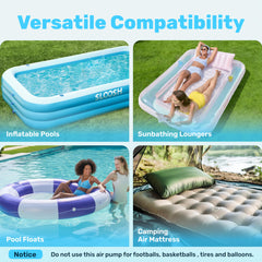 SLOOSH Electric Air Pump – Fast Inflator/Deflator for Pool Floats & Air Mattresses