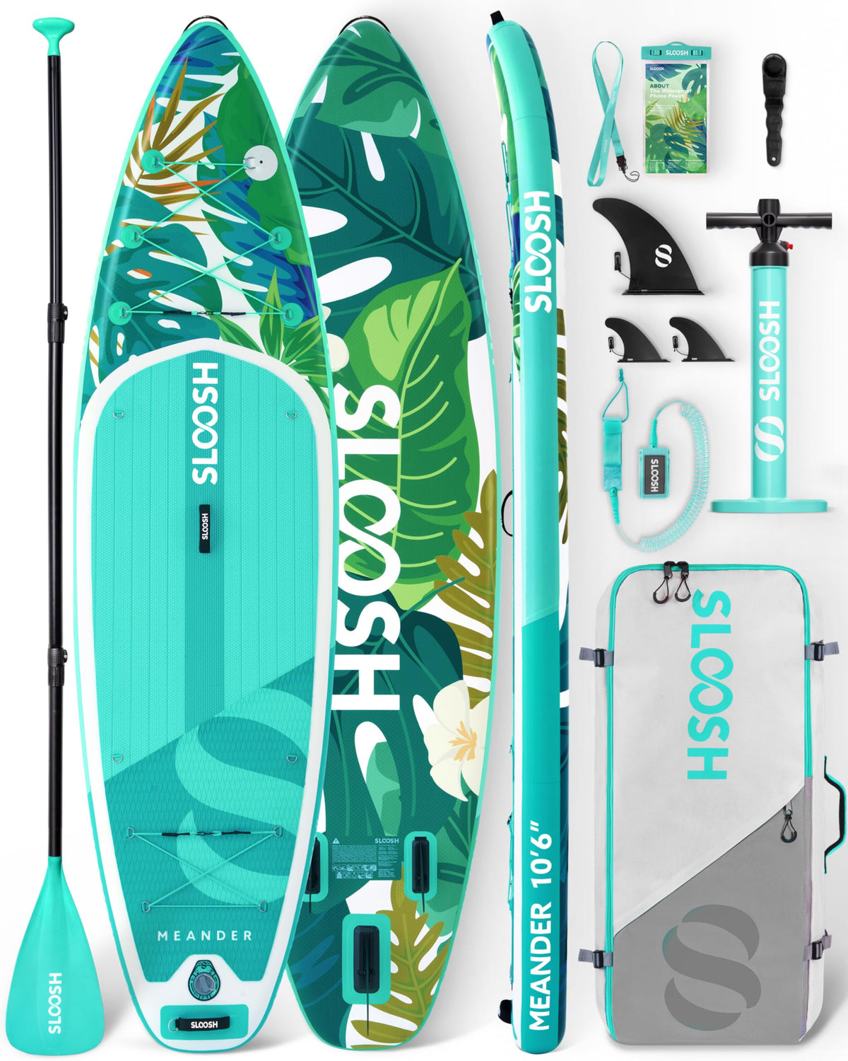SLOOSH Meander 10'6" Stand Up Paddle Board – Stable & Lightweight Inflatable SUP