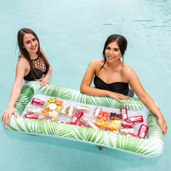 SLOOSH - Green Luau Themed Inflatable Serving Bars, 2 Pack