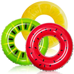 SLOOSH - Inflatable Swim Tube Raft with Summer Fruits Painting