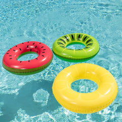 SLOOSH - Inflatable Swim Tube Raft with Summer Fruits Painting