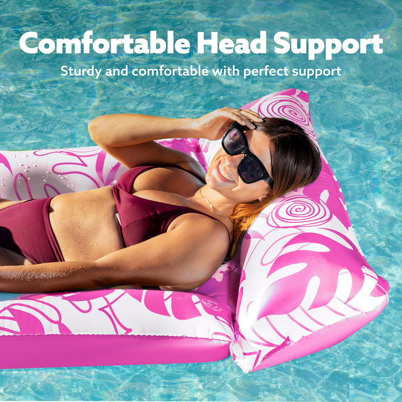 Sloosh Large Inflatable Tanning Raft Pool Float