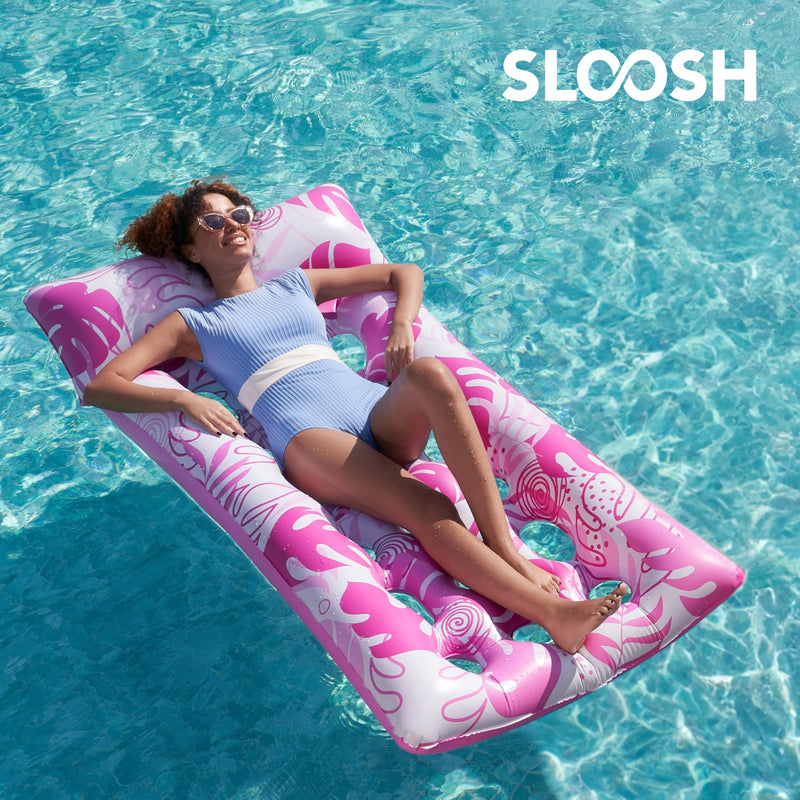 Sloosh Large Inflatable Tanning Raft Pool Float