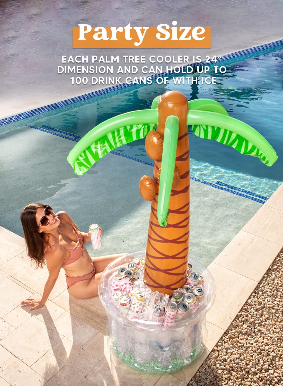 SLOOSH - 60in Inflatable Palm Tree Cooler