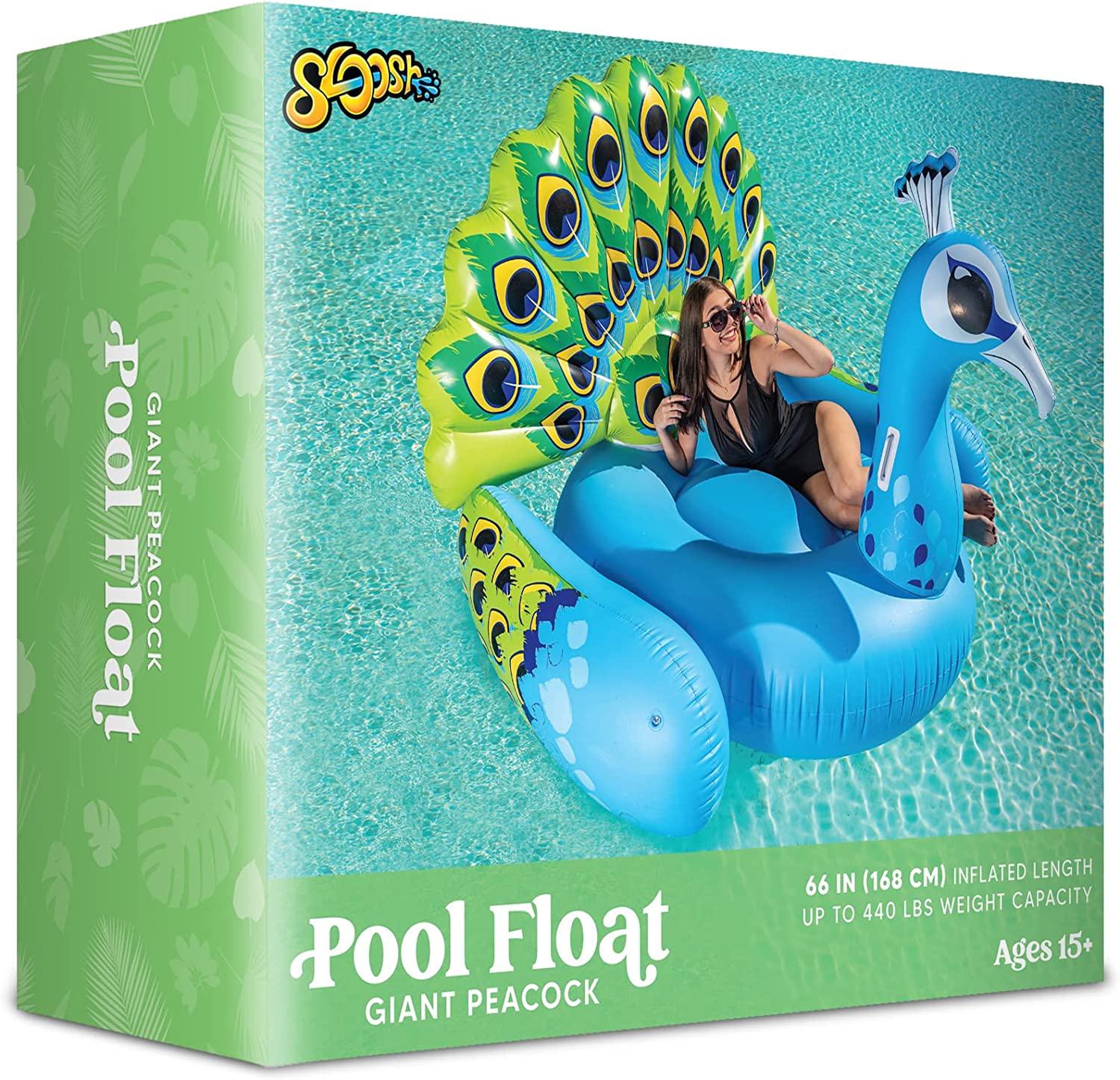 SLOOSH - 66in Giant Peacock Raft