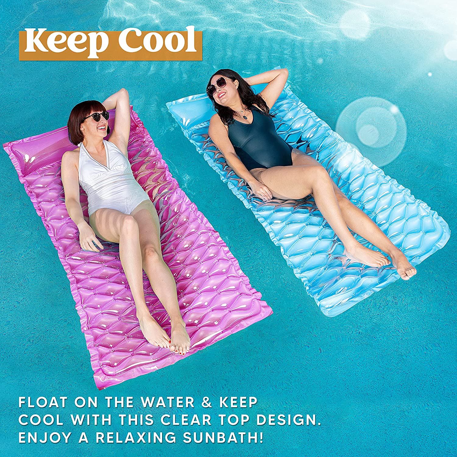 SLOOSH - Inflatable Wave Pool Mat, 2 Pcs