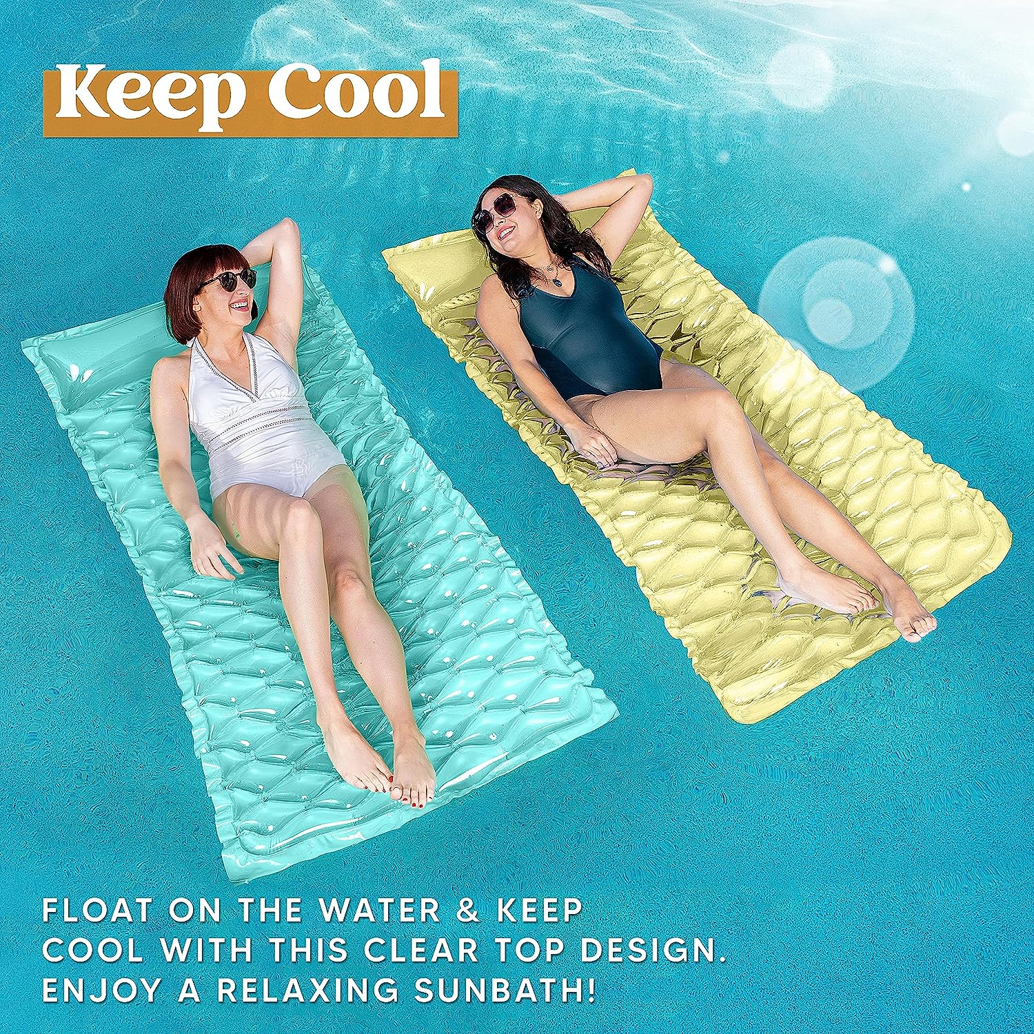 SLOOSH - Inflatable Pool Mat, 3 Pack