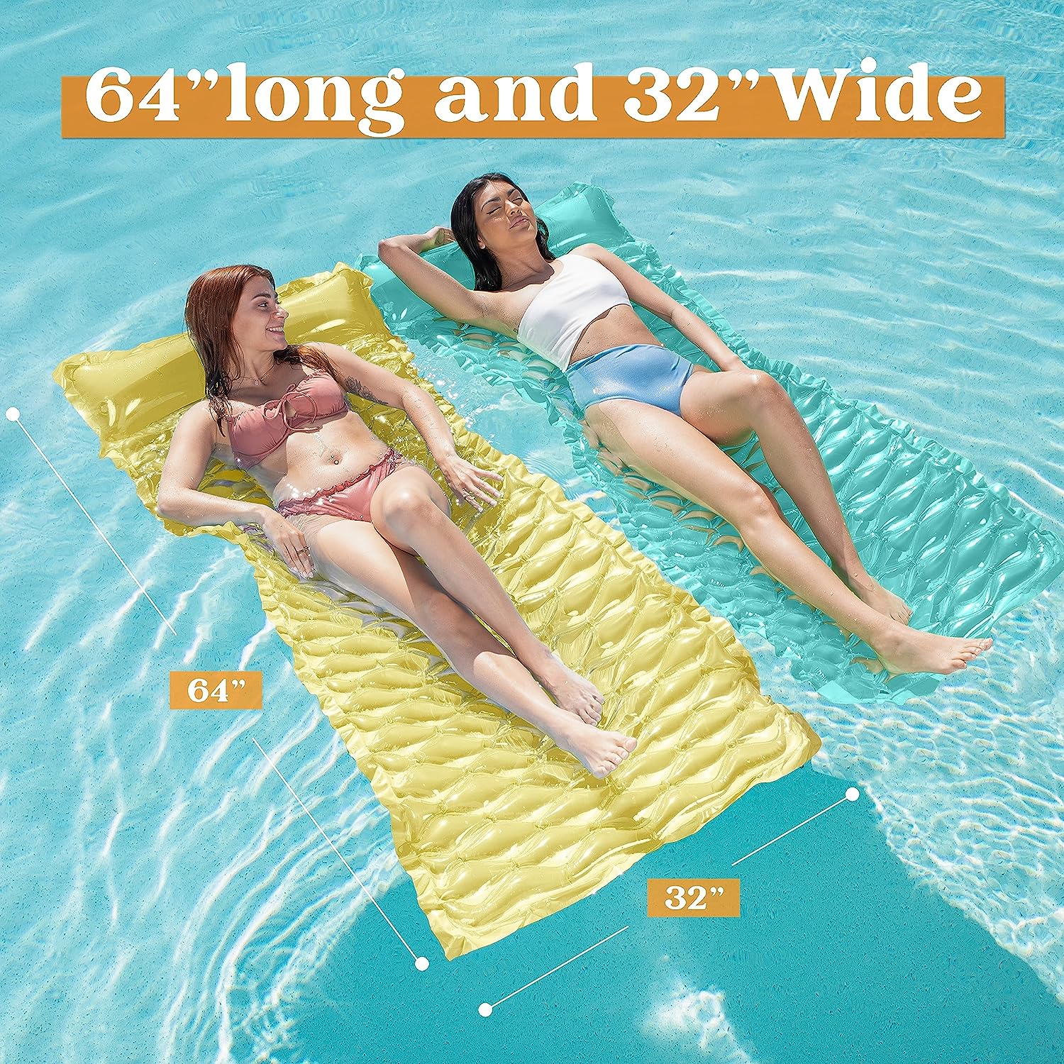 SLOOSH - Inflatable Pool Mat, 3 Pack