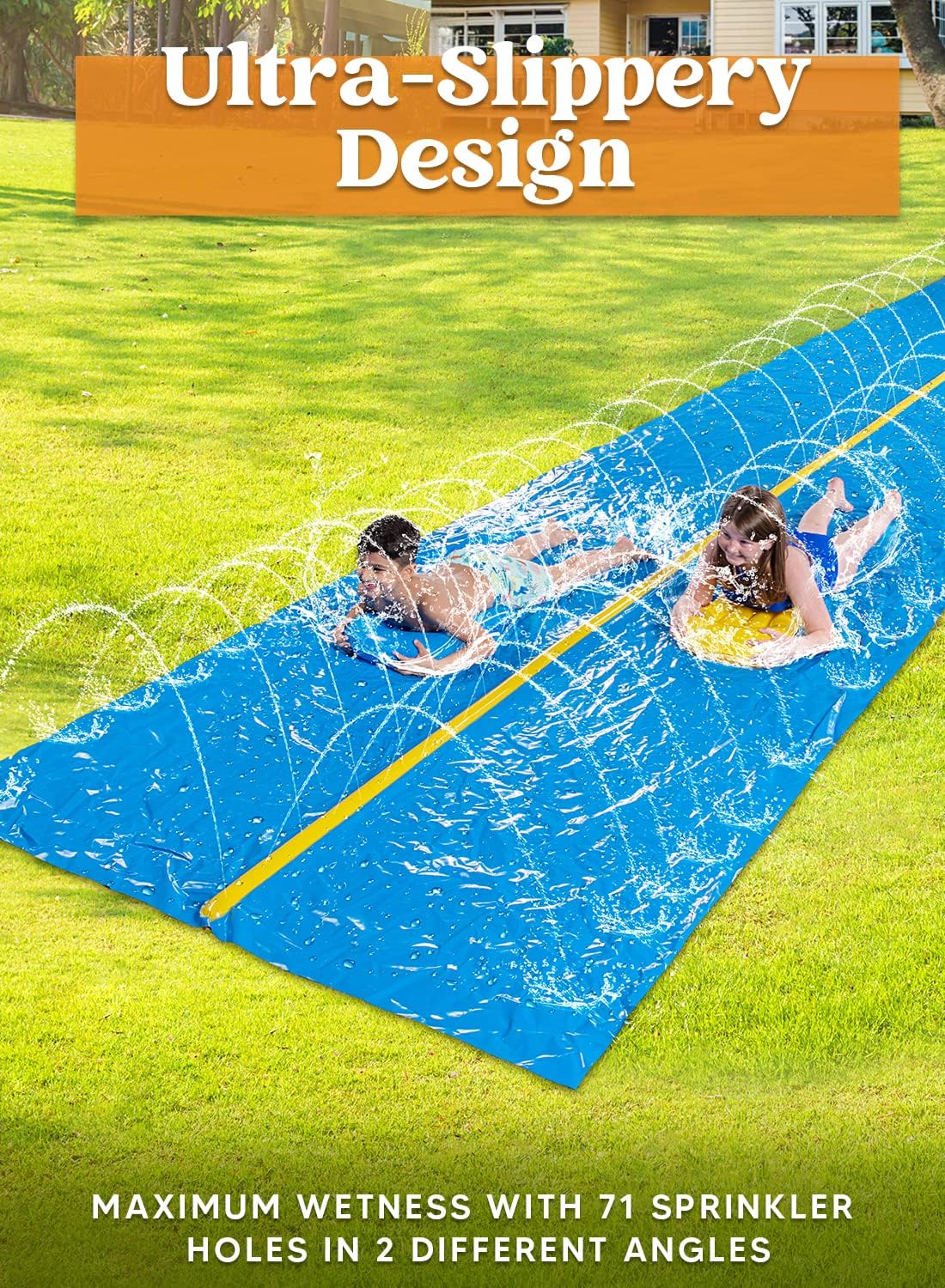 Huge Water Slide with Build-in Sprinkler 30ft x 6ft