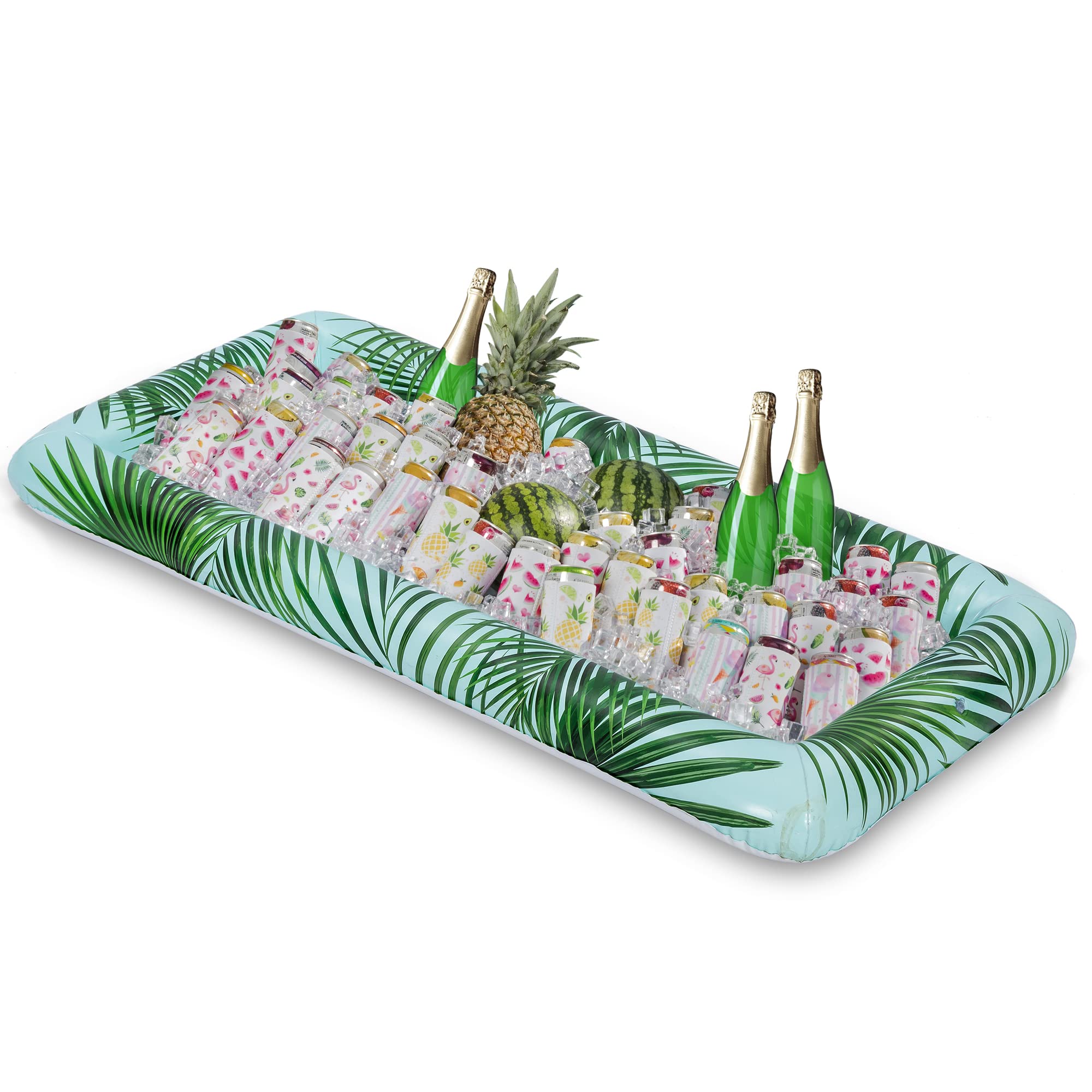 SLOOSH - Green Luau Themed Inflatable Serving Bars, 2 Pack