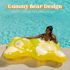 SLOOSH- 60in Inflatable Gummy Bear Pool Float