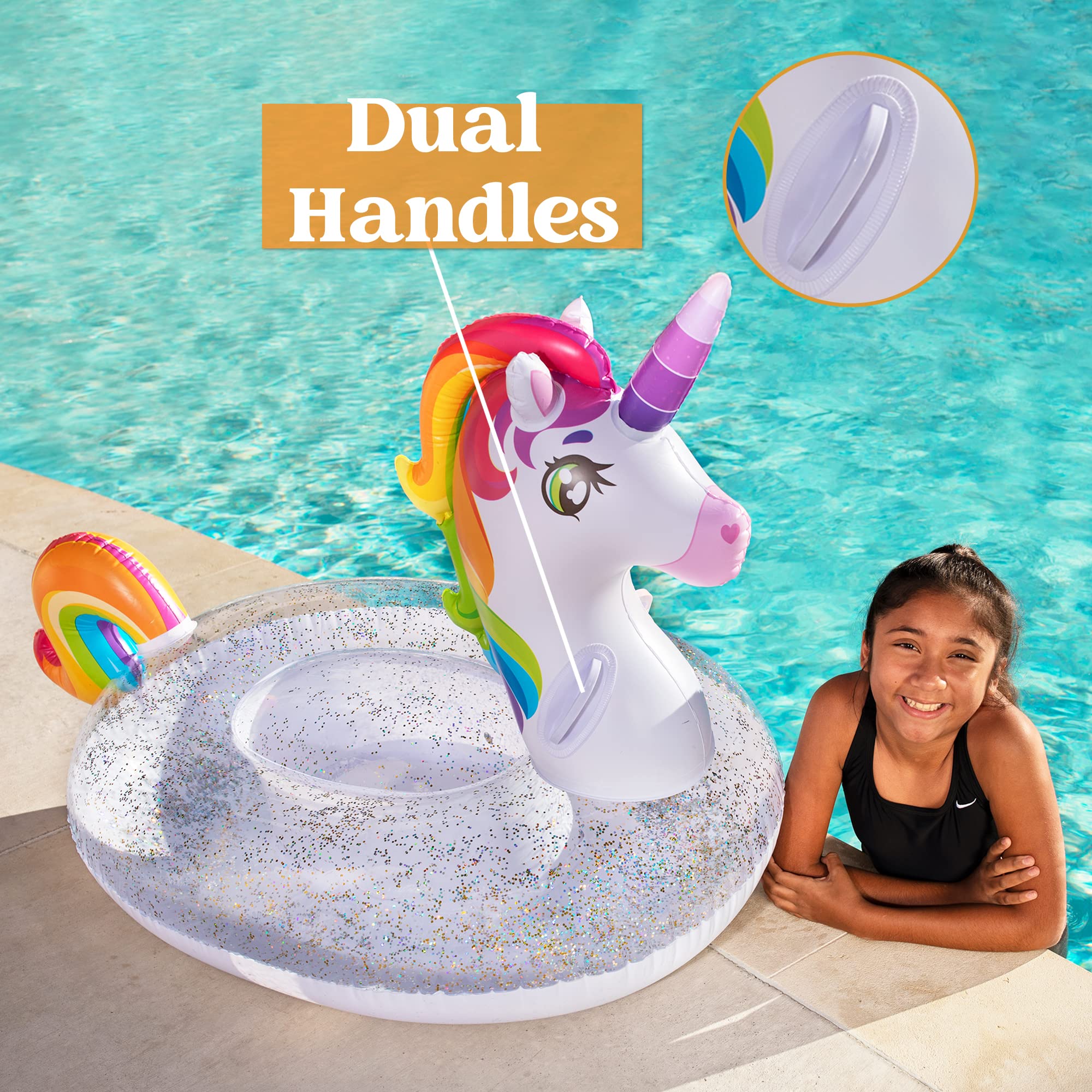 SLOOSH -  Unicorn with Glitters Pool Float